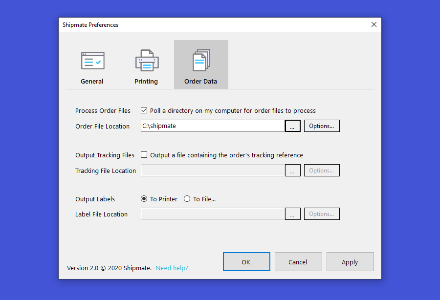 Shipmate - Windows Order File Polling