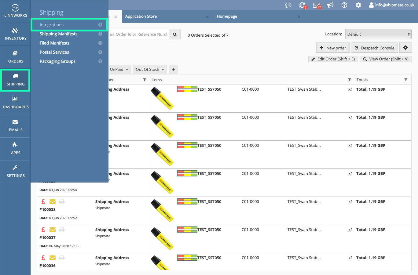 Linnworks - Shipping Integrations