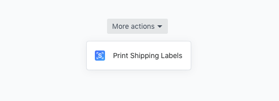 Shopify - Print Shipping Labels Button
