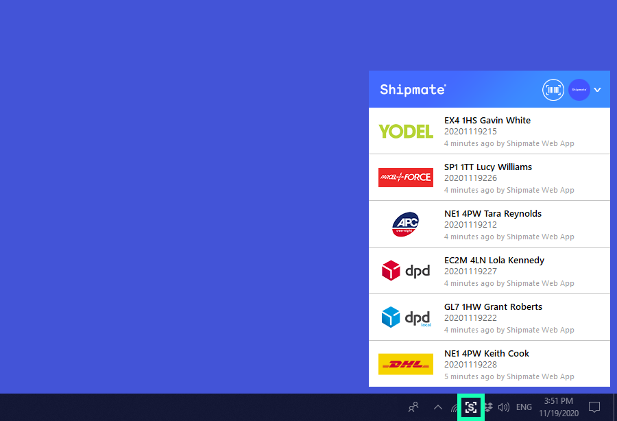 shipmate Windows App Main Screen Icon Highlight