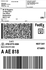 FedEx label
