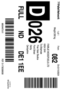 Print sample parcel labels