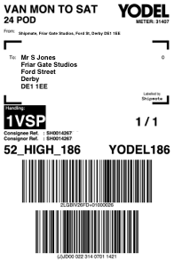 Yodel label